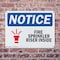 Signmission Fire Sprinkler Riser Inside OSHA Notice Sign, Plastic, 14in W x 10in L, 2PK OS-2PACK-NS-P-1014-L-12679 - alternate 6